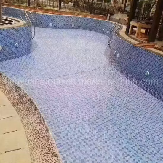 수영장 디자인 예술 유리 모자이크 바다 물고기 패턴 수영장 유리 모자이크 벽화