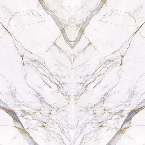 인공적인 금 정맥 석판 Calacatta 백색 석영 고체 표면